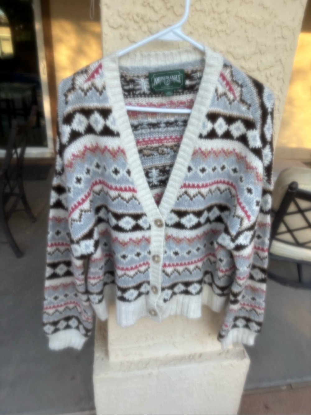 American Eagle Sweater Cardigan L